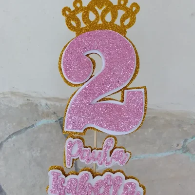 Topper Nombre y Edad (3capas foami)