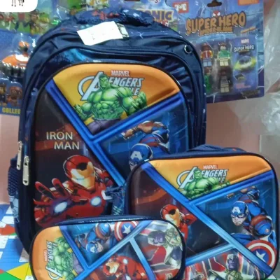 Combos de 3 piezas. Mochilas, merendero termico y cartuchera