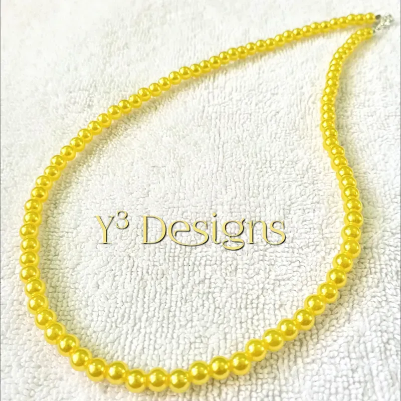 Collares de Perlas Amarillas.