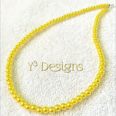 Collares de Perlas Amarillas.