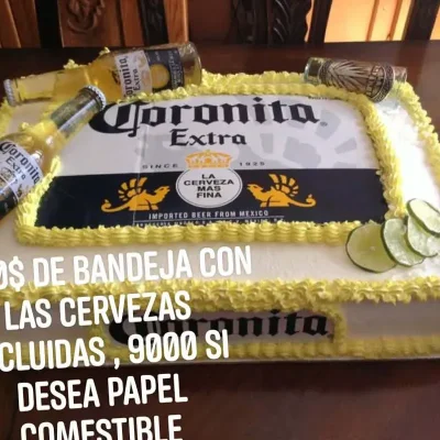 Bandeja de cerveza corona