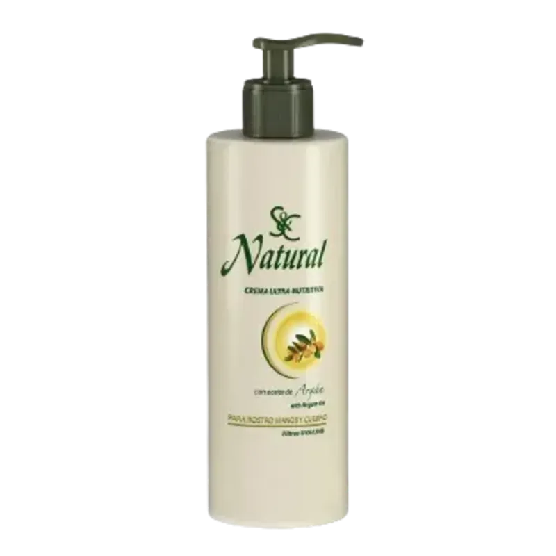 S&C NATURAL CREMA ULTRA-NUTRITIVA CON ACEITE DE ARGAN 400ML