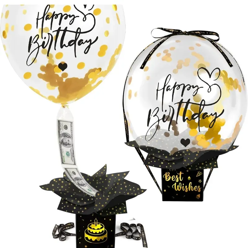 Caja solpresa con dinero 