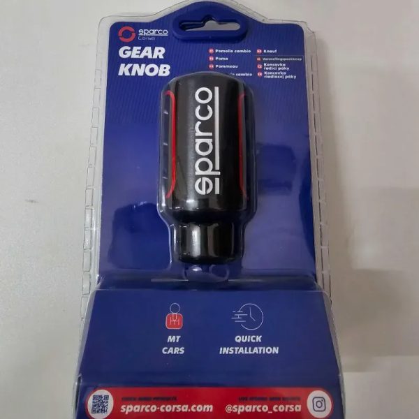POMO PALANCA DE CAMBIOS SPARCO NEGRO RACING