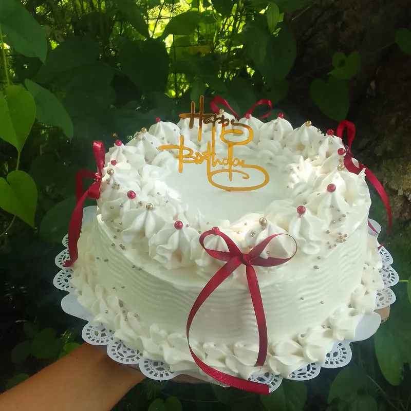 Cake relleno de dulce leche