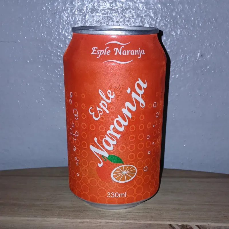Refresco gaseado Esple sabor naranja, 330 ml