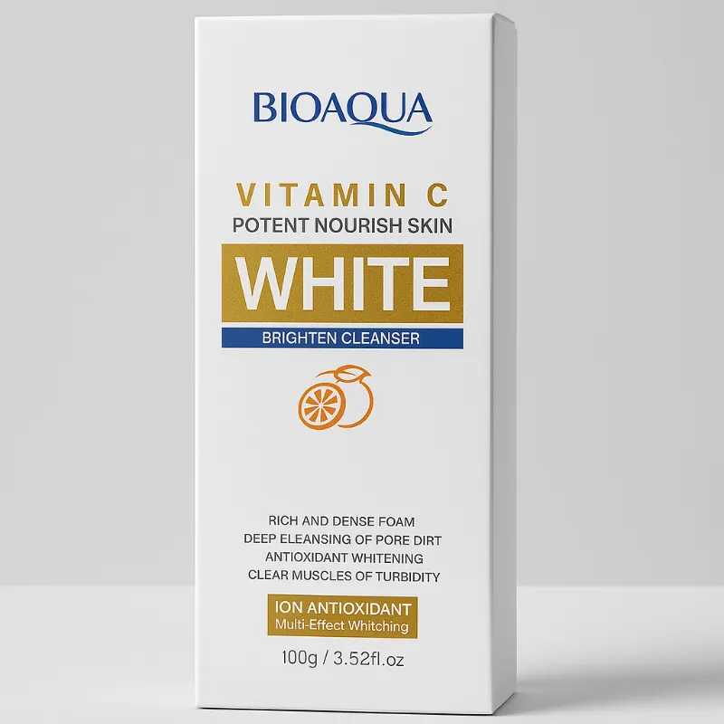  **BIOAQUA Vitamin C Brighten Cleanser – Limpieza Radiante y Antioxidante para el Rostro