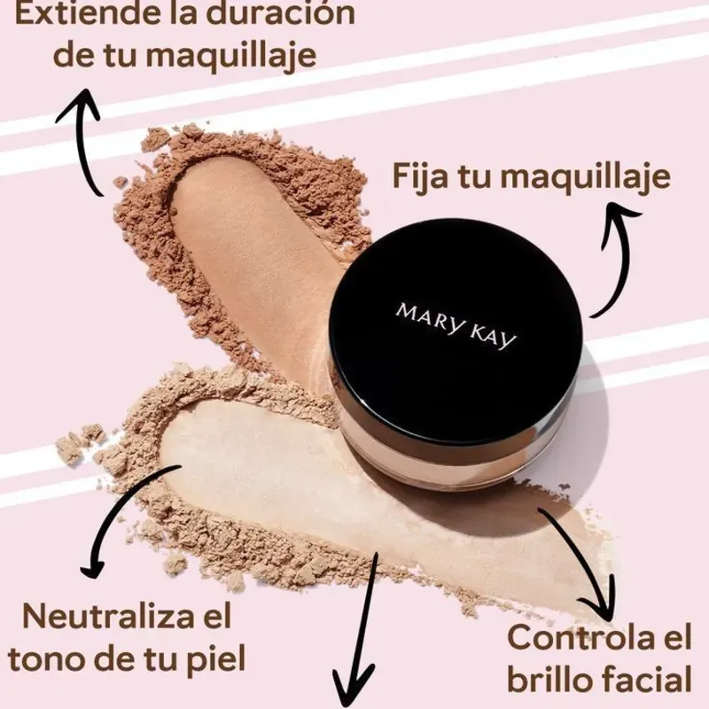 Polvo fijador con acabado sedoso