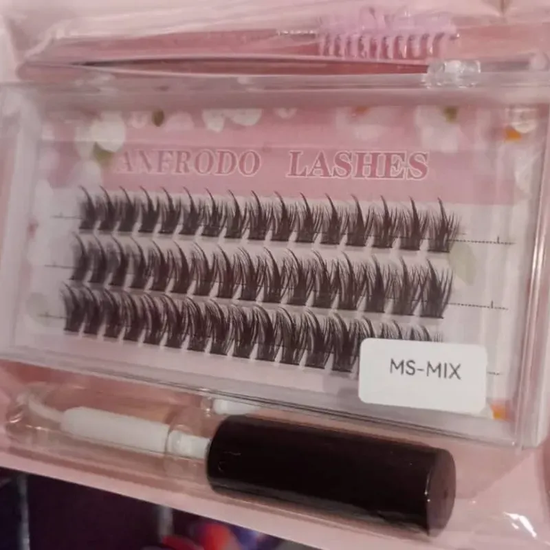 ‼️Kit de pestañas + pinzas+ pegamento ‼️