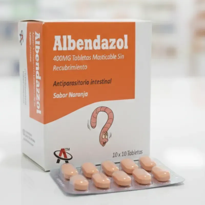 ALBENDAZOL 400MG 10T (VENCE 7/28)