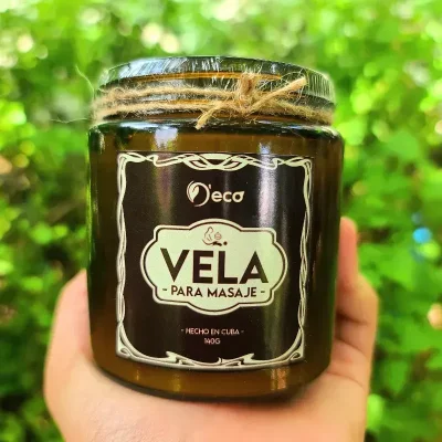 Vela para masajes