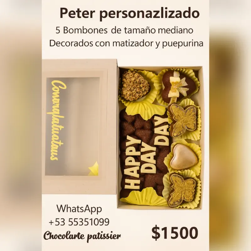 Caja de Bombones “HAPPY DAY MOM”