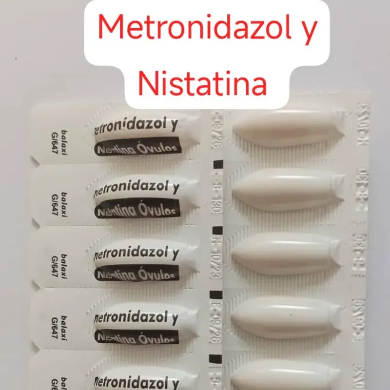 Metronidazol con Nistatina de 100 mg (5 óvulos)