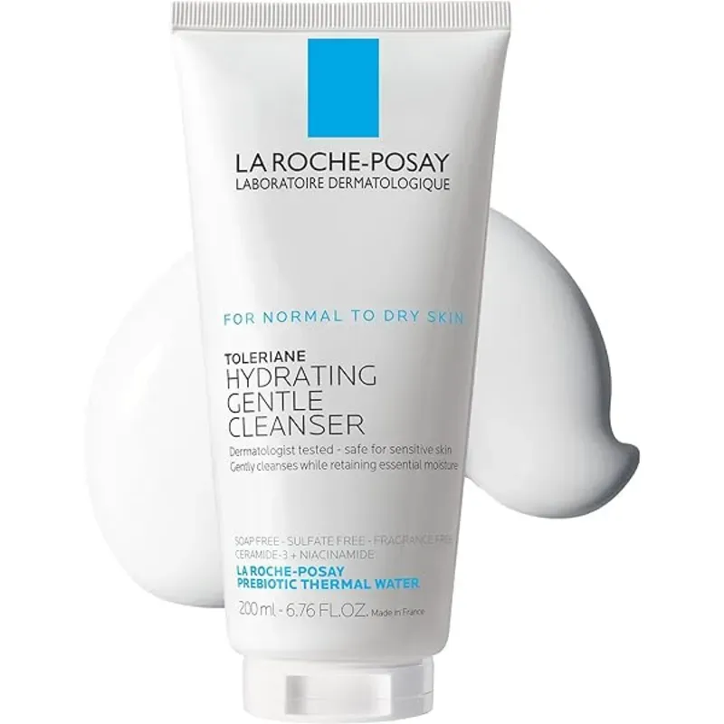 Limpiador facial hidratante de la roche posay