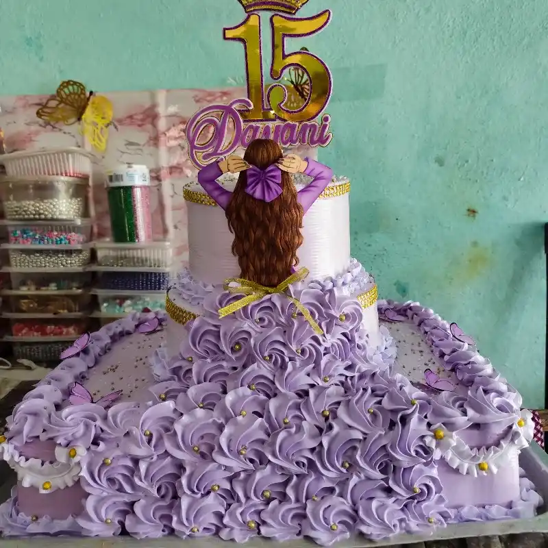 Cakes rectangular de 2 pisos arriba