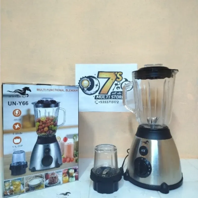 ** Batidora Unizuki vaso de cristal 1.5 L**