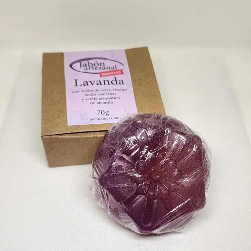 Jabon aromatico de lavanda base glicerina