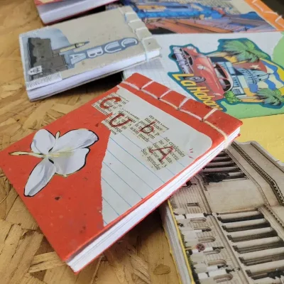 Bloc Cuba Collage de papel reciclado