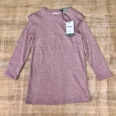 Vestido de mangas largas color violeta