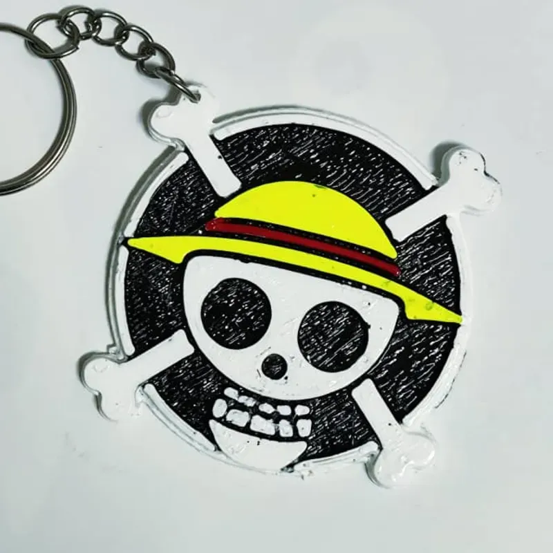 ‍☠️ Llavero One Piece con relieve