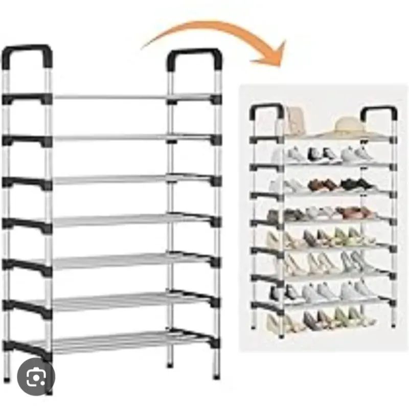 Zapateras de metal con laminas plásticas