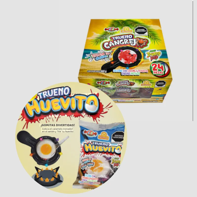 Trueno cangrejo y huevito