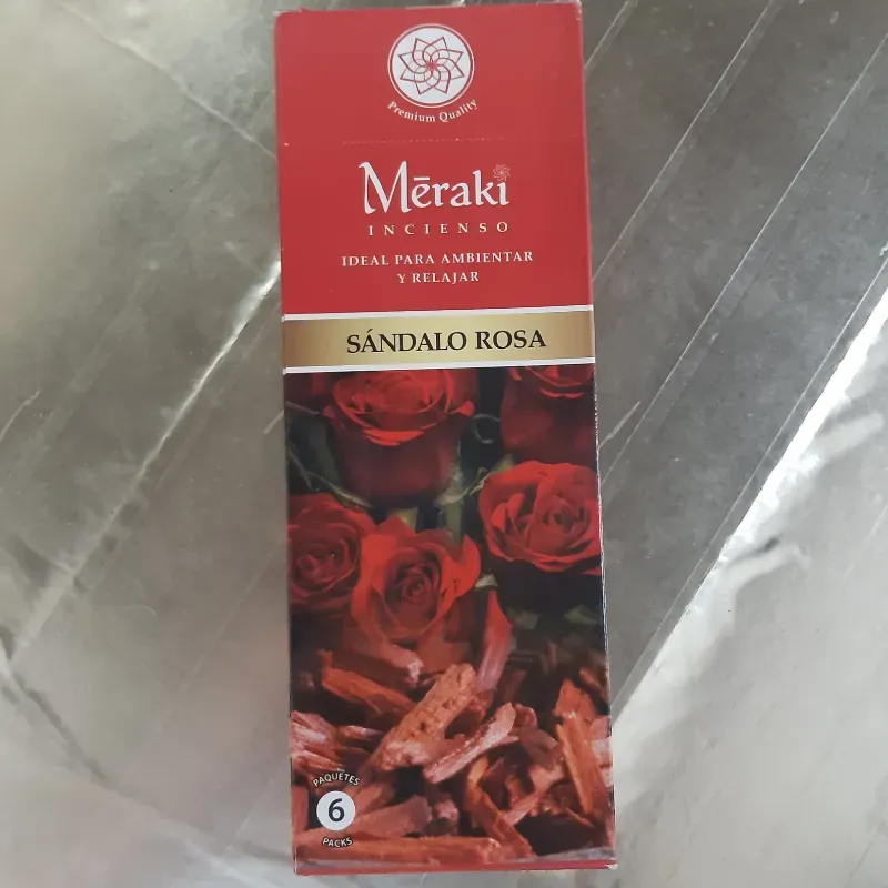 INCIENSO SANDALO CON ROSA 20 UNIDADES