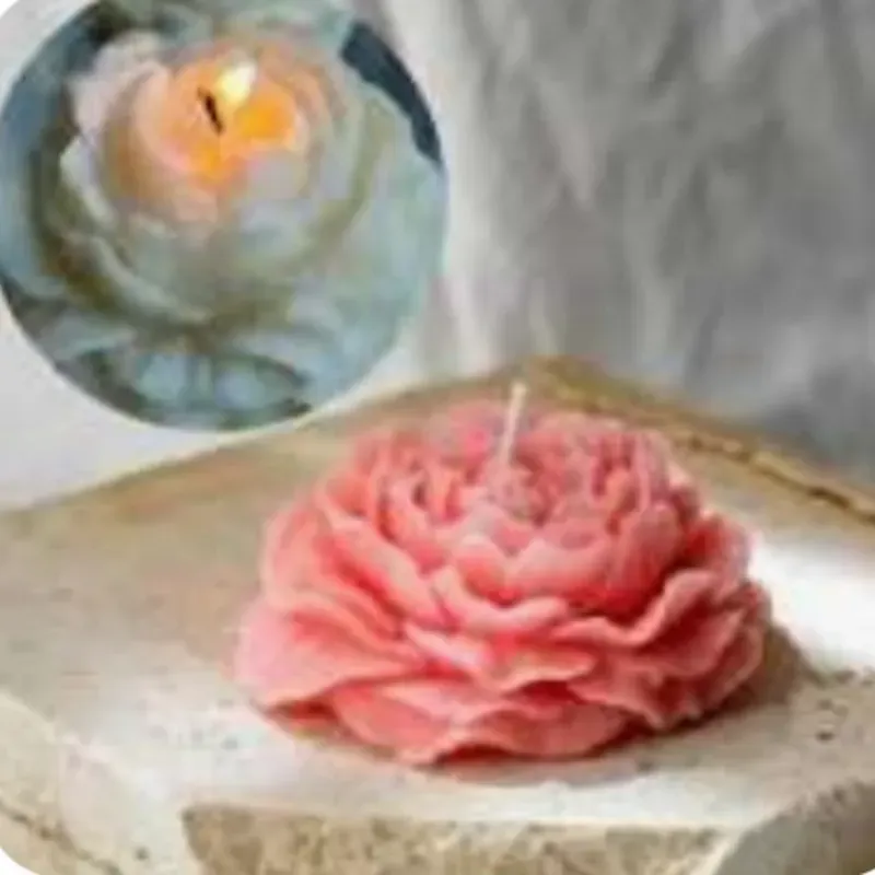 Velas de Flores Decorativas y Aromaticas