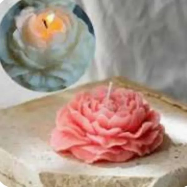 Velas de Flores Decorativas y Aromaticas