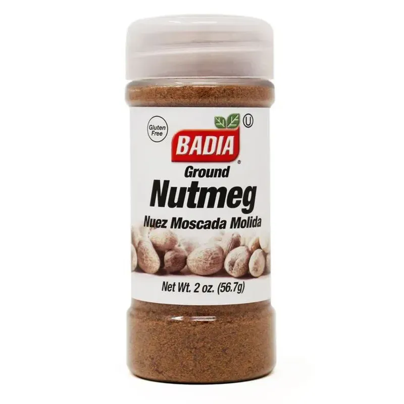 NUEZ MOSCADA MOLIDA,BADIA, BOTE 56.7G, C/8 UDS 1002728 PRECIO 2.88