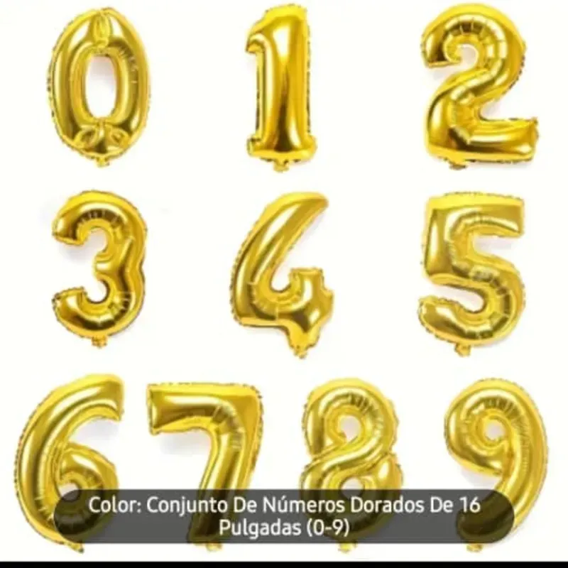 Globos de Cumple de Números
