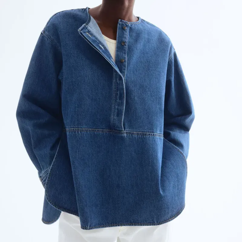 Blusón de mezclilla H&M