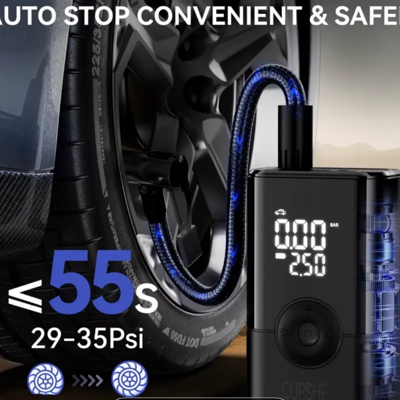 Maquina para echarle aire a las gomas portátil