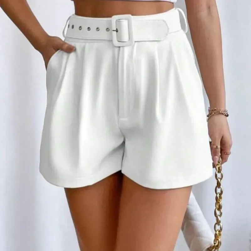 Short blanco de vestir