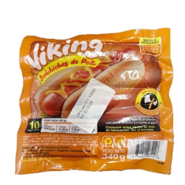 Salchichas de pollo