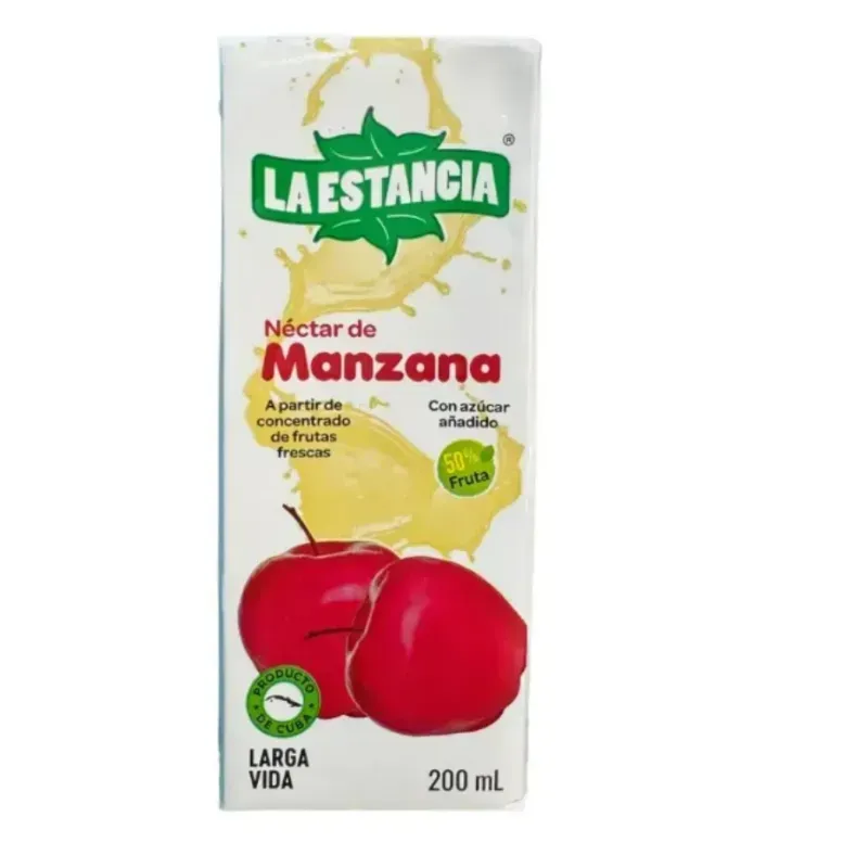 Jugo natural de manzana 200 ml (cajita)