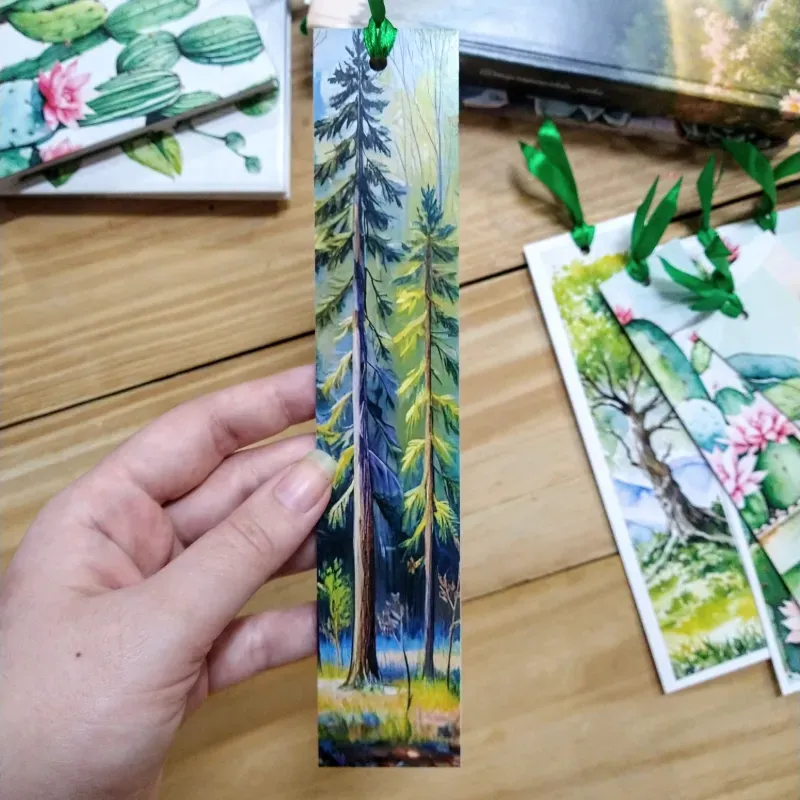 Marcador de bosques de pinos