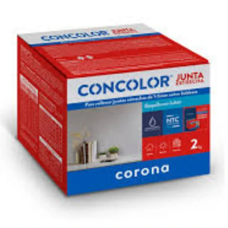 Cemento para Juntas CONCOLOR CORONA 2 Kg Color Gris Calido