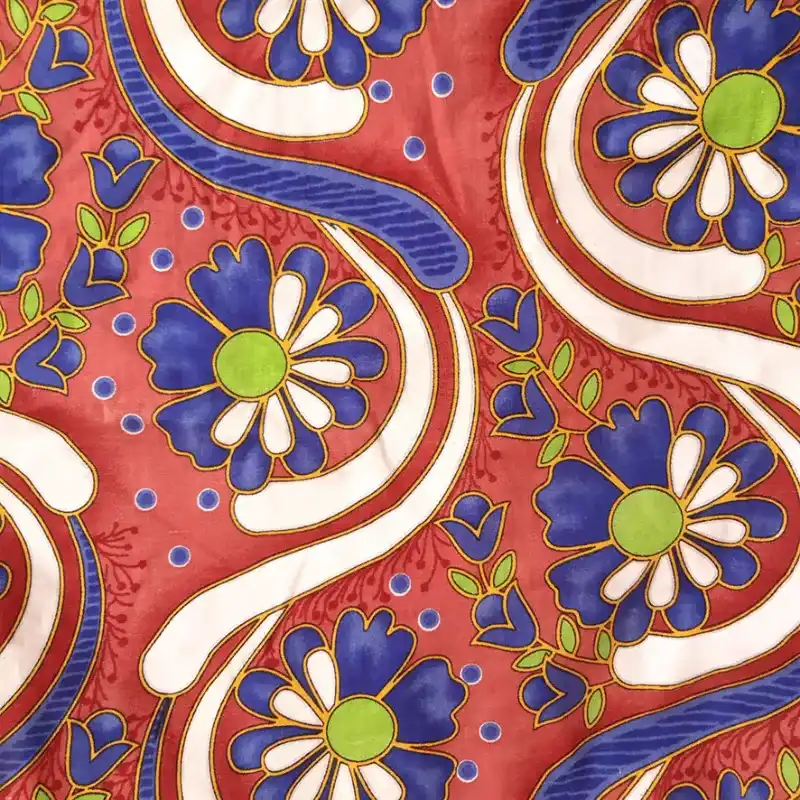 algodón terracota de flores