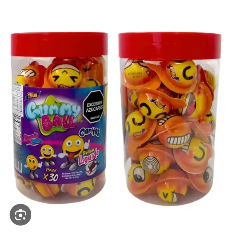 Gummy Ball fruticas de caritas