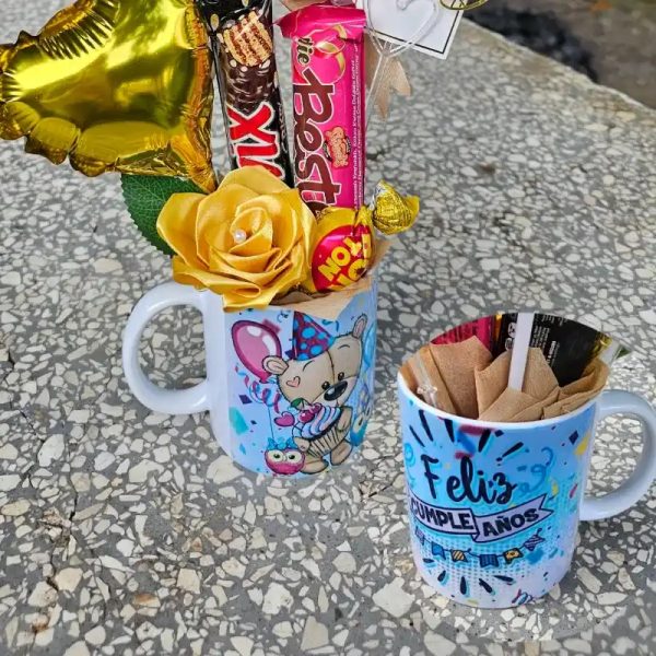 Jarra para entrega inmediata de feliz cumpleaños