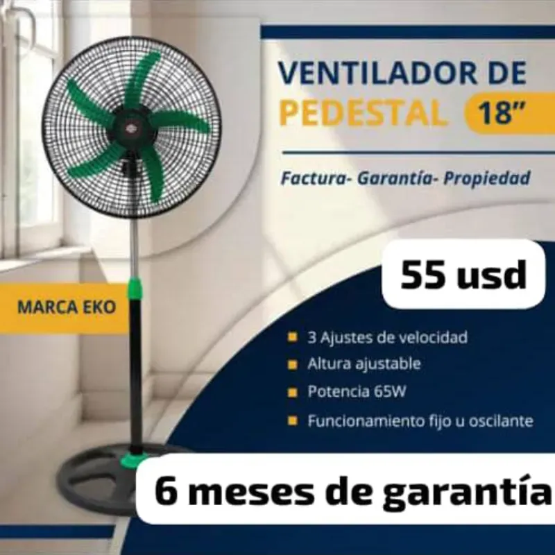 Ventilador de pedestal de 18''