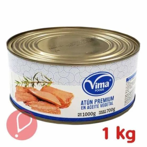 Atún en aceite vegetal 1000g