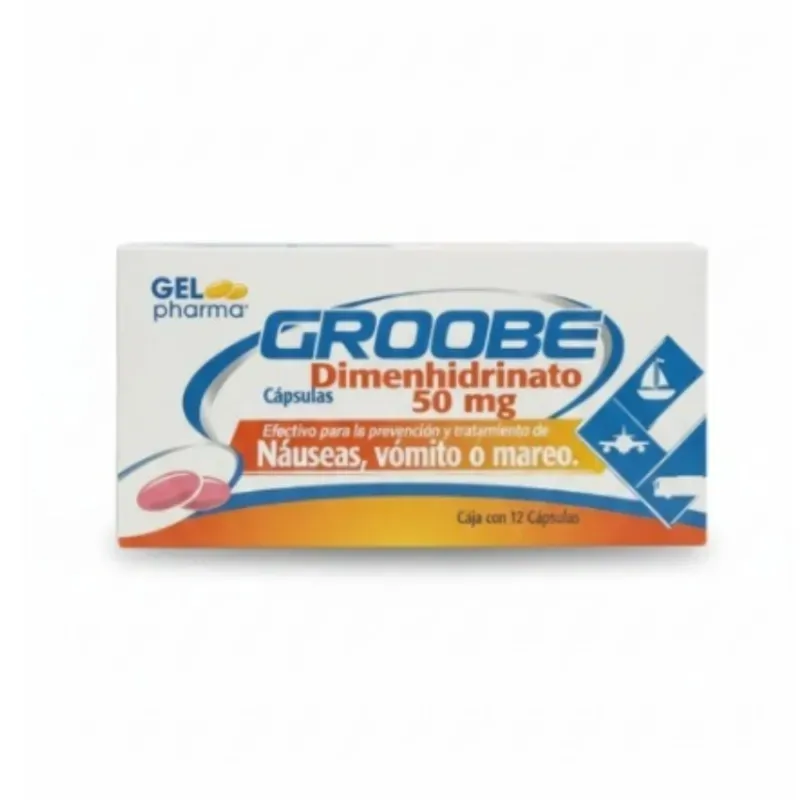 GROOBE (Dimenhidrinato 50 mg) (12 cápsulas)