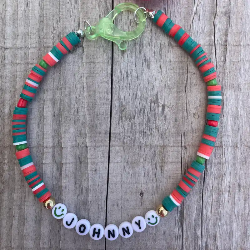 Collar para mascotas de fimo.