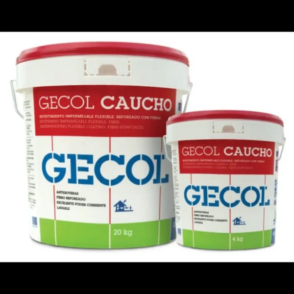 Impermeabilizante Gecol caucho rojo