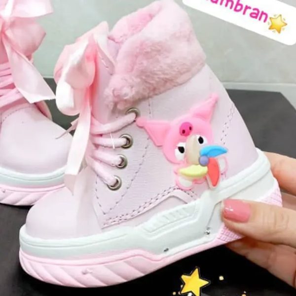 BOTAS ROSA KUROMY CON LAZO  ✨Alumbran