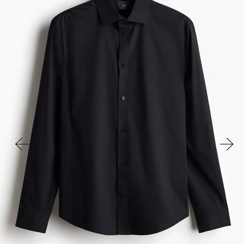 camisa negra de hombre