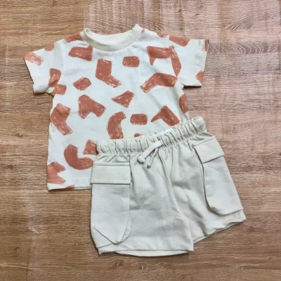 Conjunto color crema y terracota