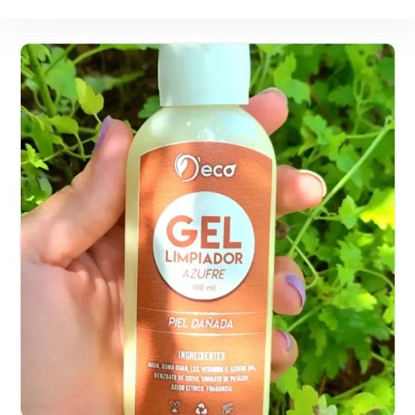 Gel limpiador azufrado